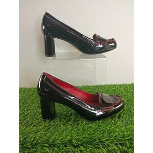 COLE HAAN BLACK PATENT LEATHER PUMPS Nikeair 2 1/2" HEEL Size 6